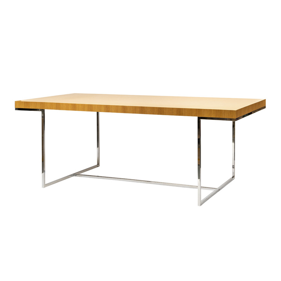 Mesa comedor patas cromadas