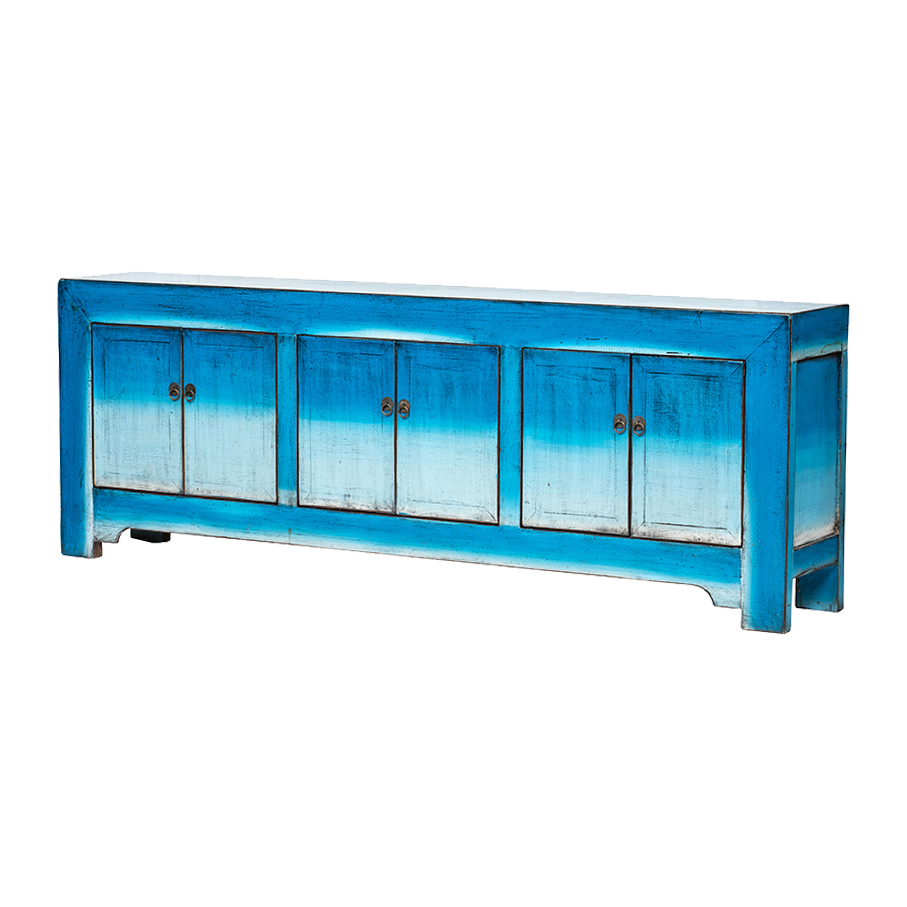 Cómoda azul 6 puertas