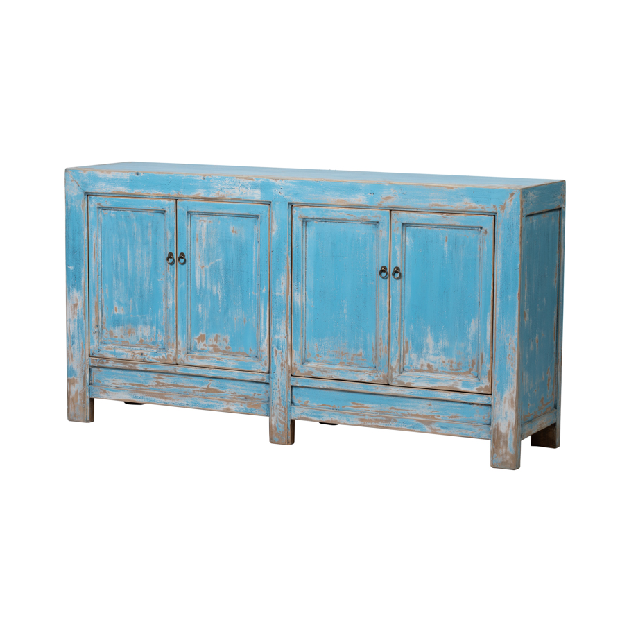 Cómoda azul 4 puertas