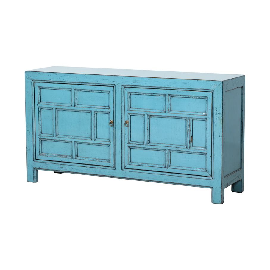 Cómoda azul 2 puertas