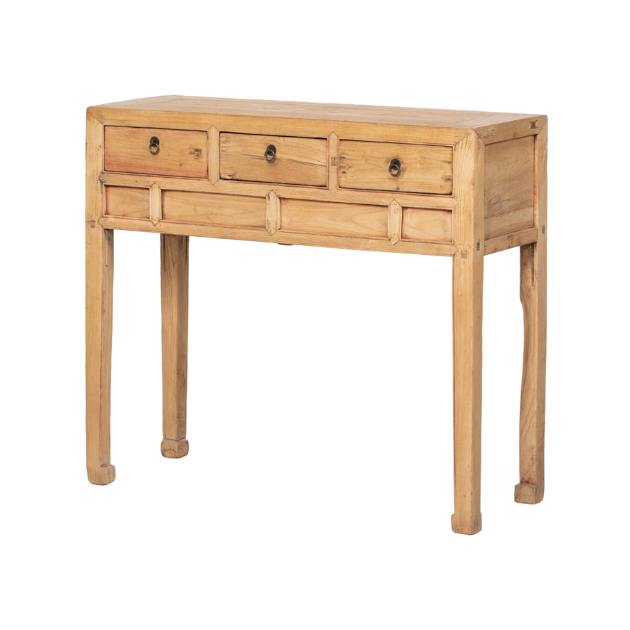 Consola natural 3 cajones