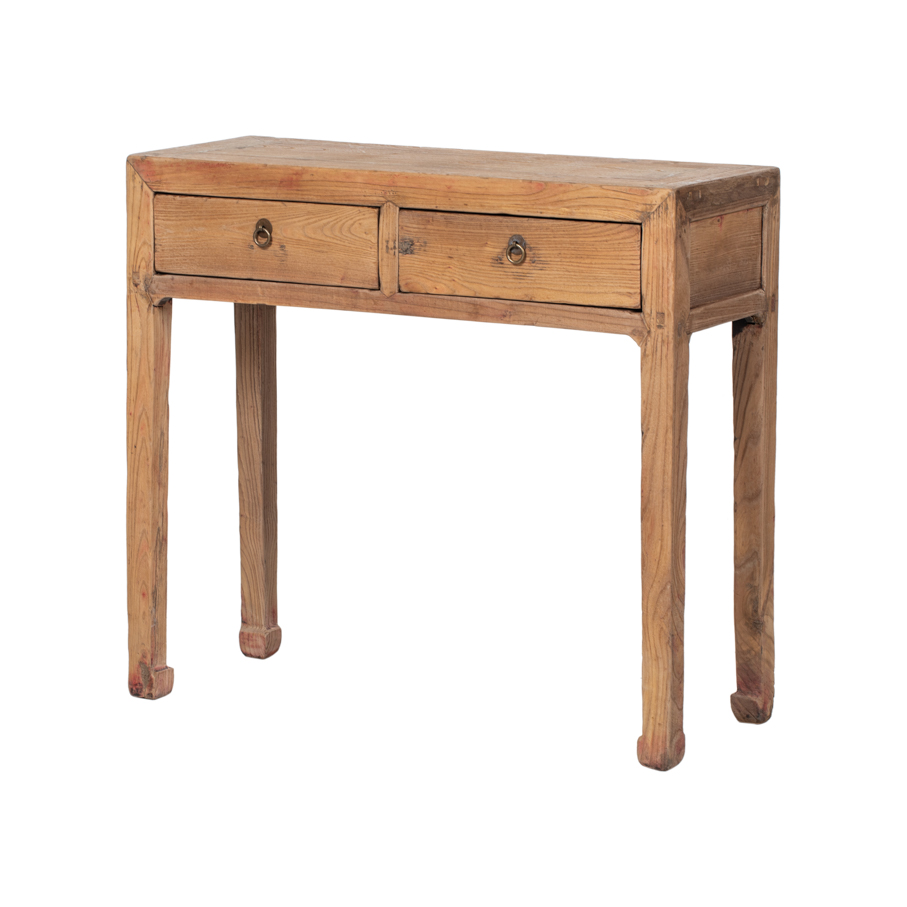 Consola natural 2 cajones