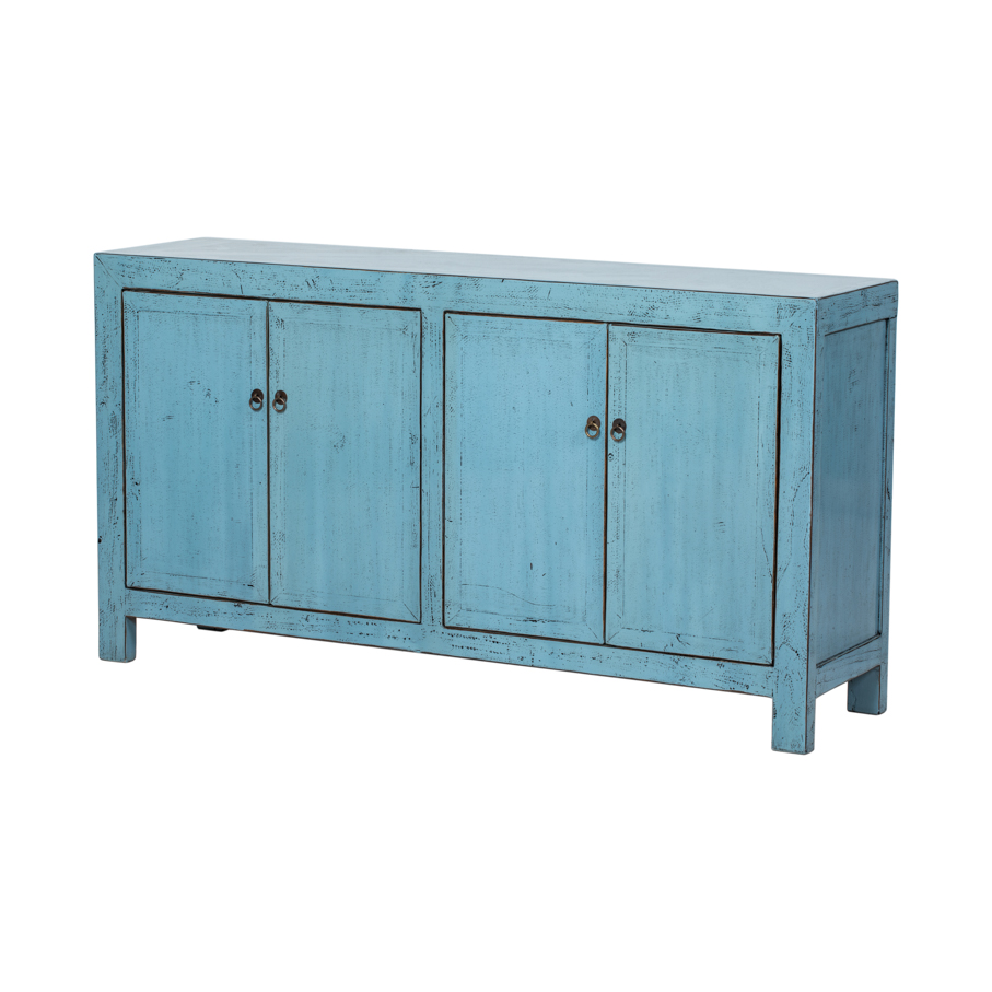 Cómoda azul 4 puertas