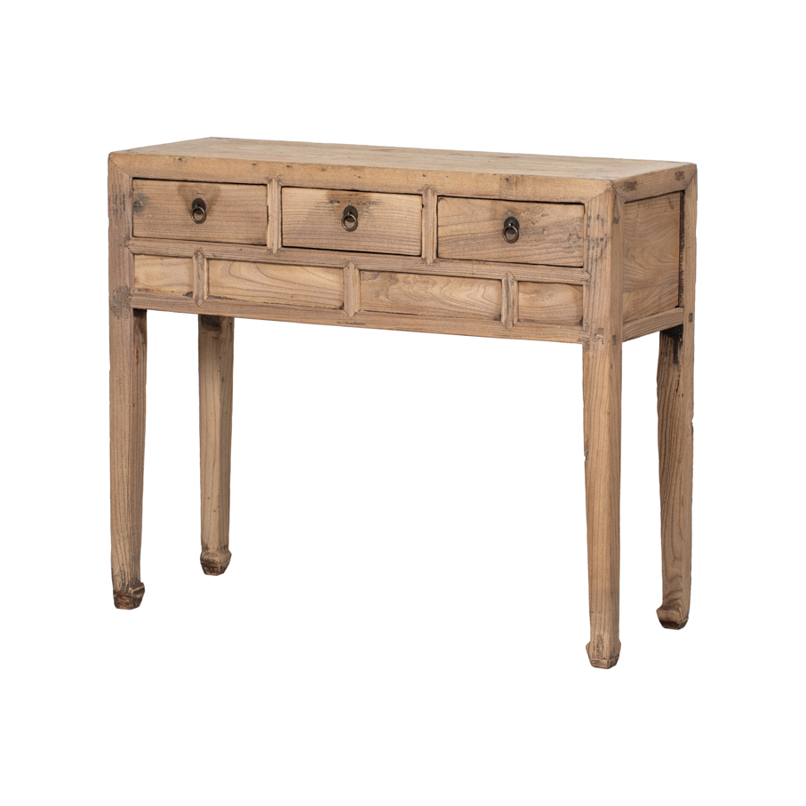 Consola natural 3 cajones