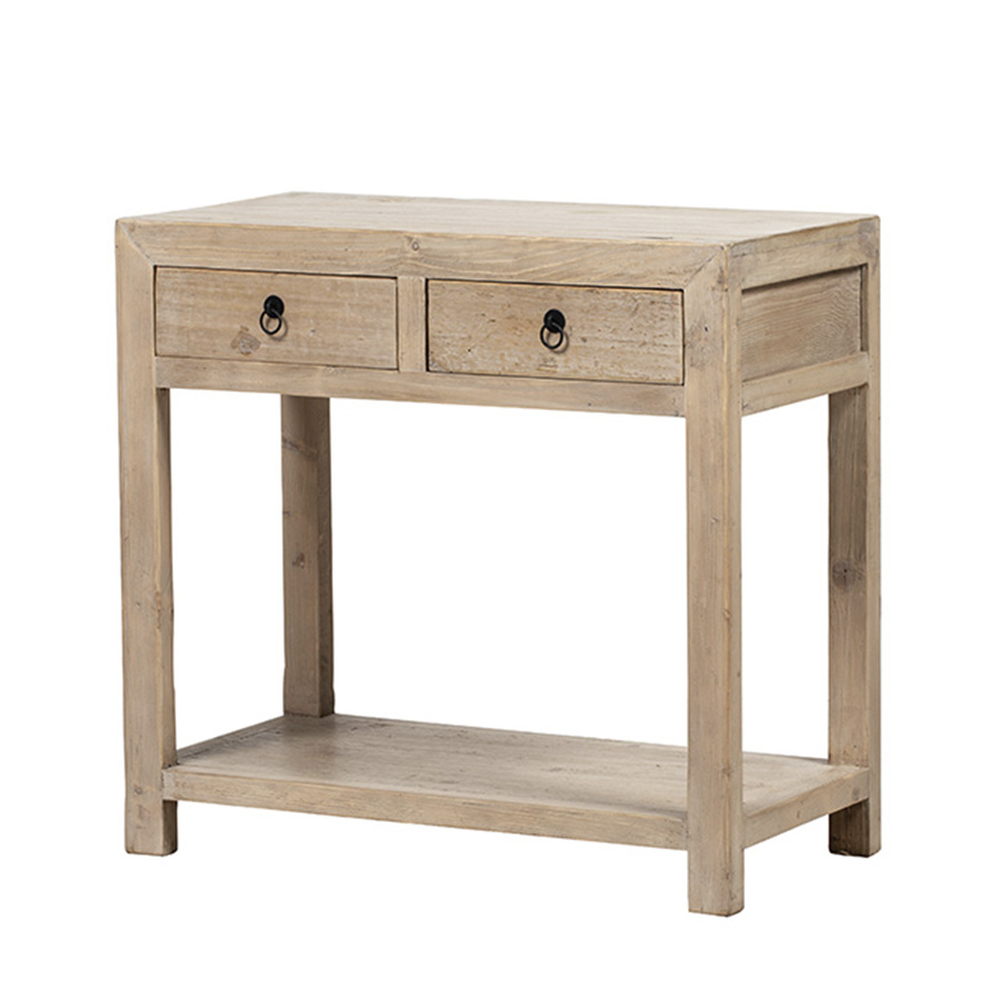 Consola natural 2 cajones