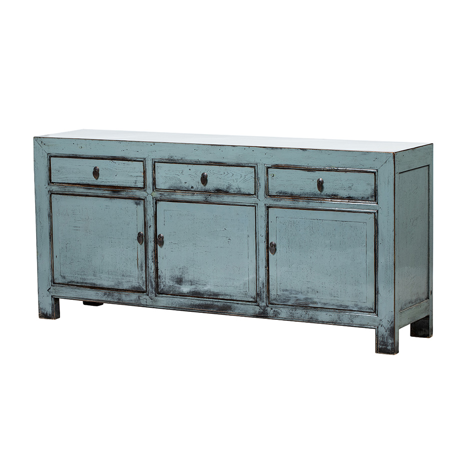 Cómoda gris 3 cajones 3 puertas
