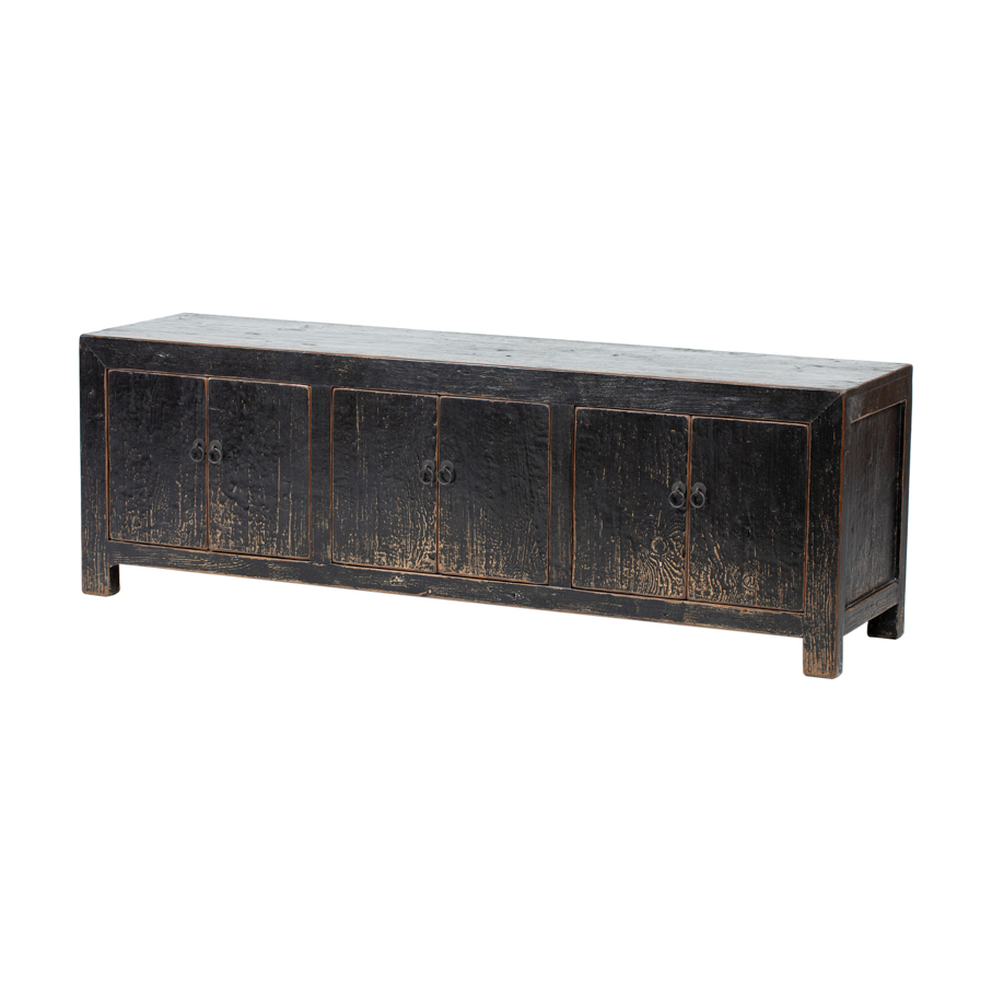 Piecero negro 6 puertas