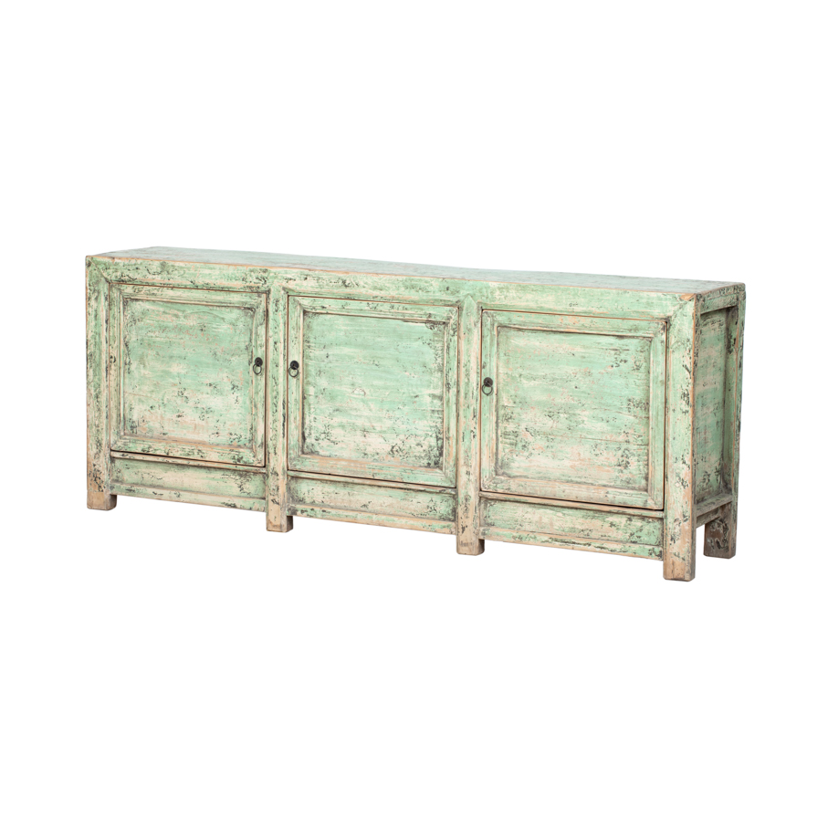 Cómoda verde 3 puertas