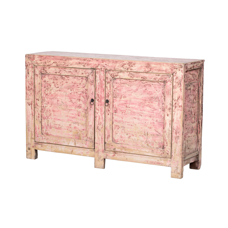 Cómoda rosa 2 puertas