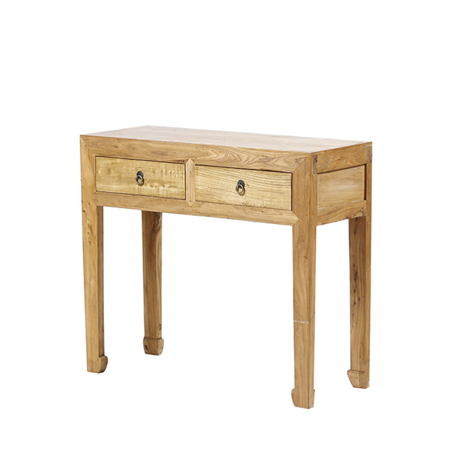 Consola natural 2 cajones