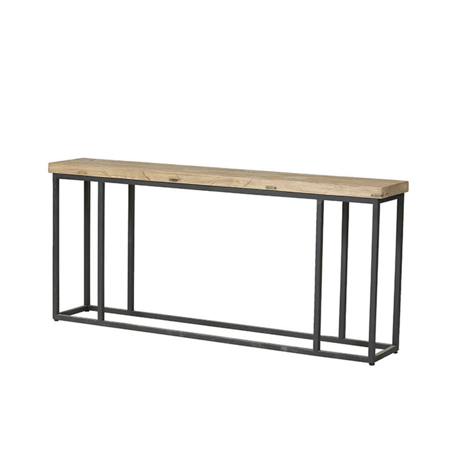 Consola madera y hierro
