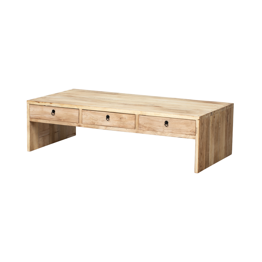Mesa natural 6 cajones