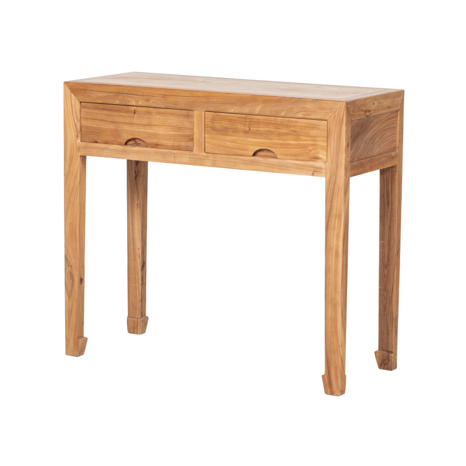 Consola natural 2 cajones