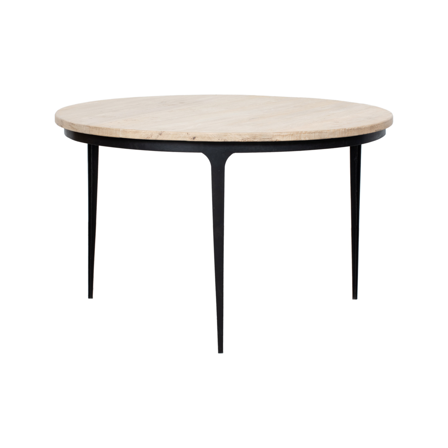 Mesa comedor redonda natural