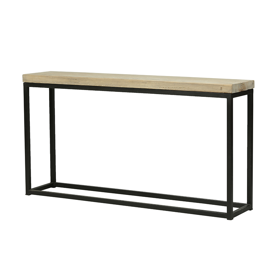 Consola madera y hierro