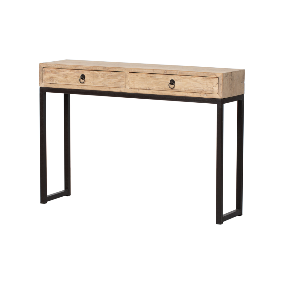 Consola natural 2 cajones