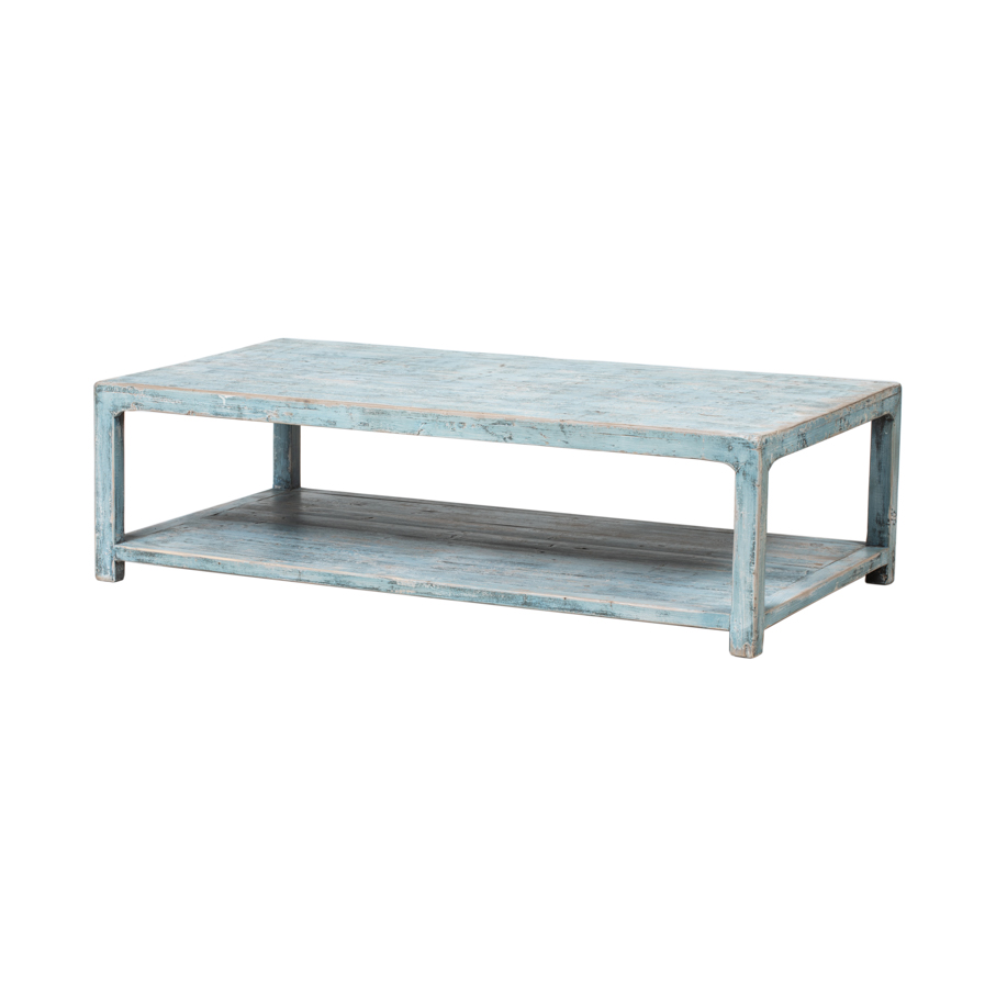 Mesa centro azul