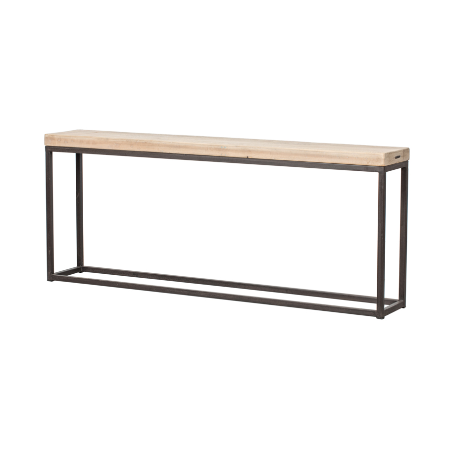 Consola madera y hierro