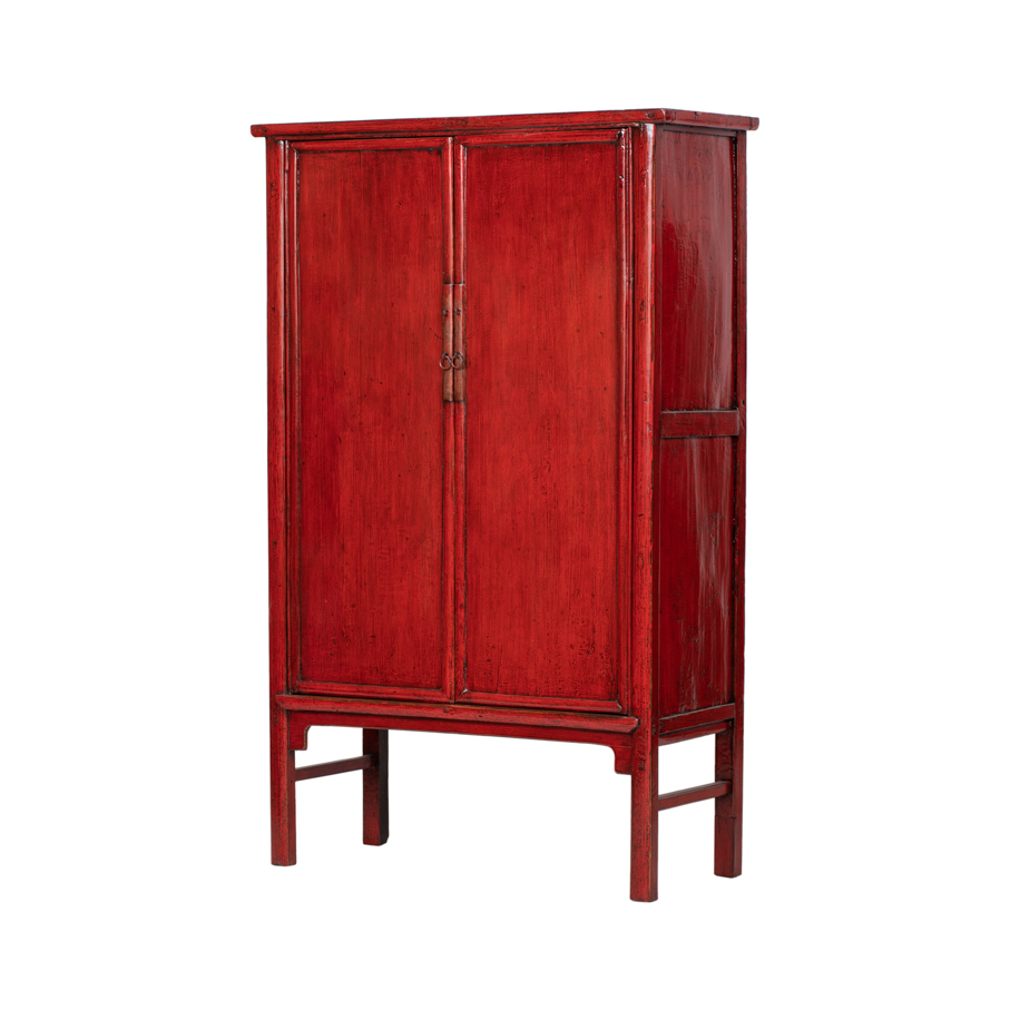 Armario rojo 2 puertas