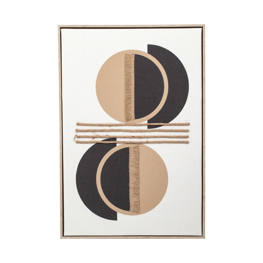 Set de 2 cuadros decorativos con marco