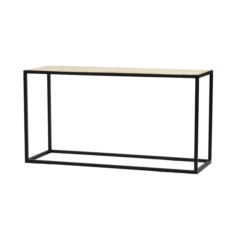 Consola madera y hierro