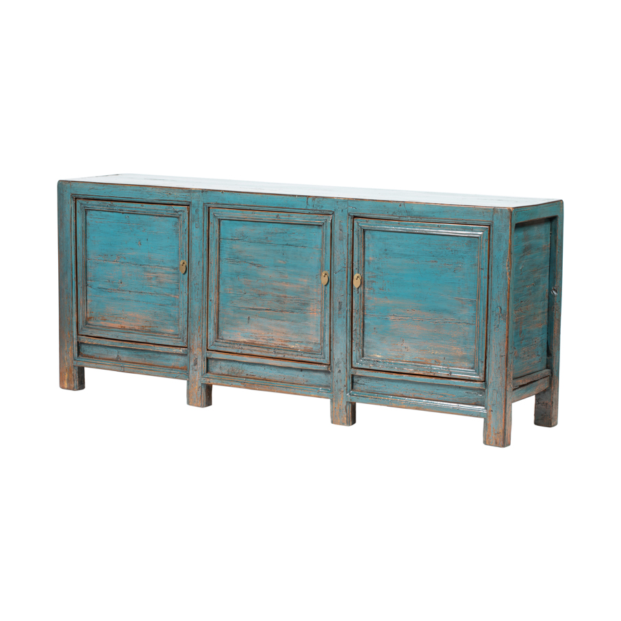 Cómoda azul 3 puertas