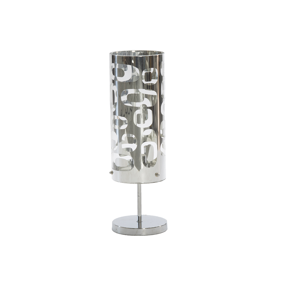 Lámpara mesa cristal cilíndrico