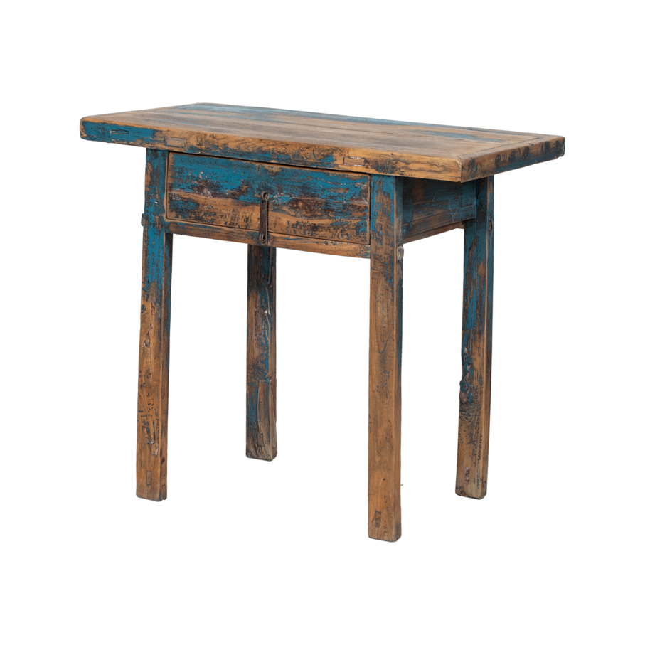 Consola azul 1 cajón